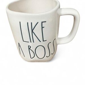 Rae Dunn White 'Like a Boss' Mug